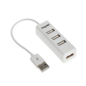 Разветвитель USB (Hub) Perfeo PF-HYD-6010H, 4 порта, USB 2.0, белый Ош