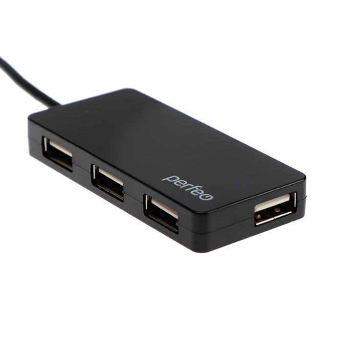 Разветвитель USB (Hub) Perfeo PF-VI-H023 Black, 4 порта, USB 2.0, черный