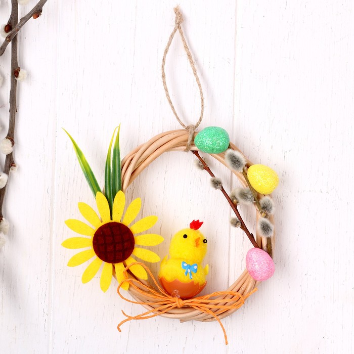 Пасхальный венок «Цыплёнок»