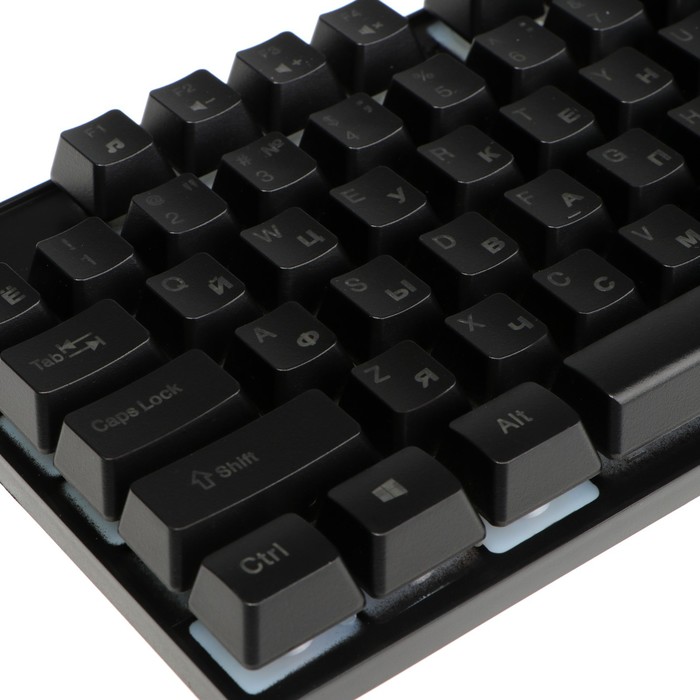 

Клавиатура Гарнизон GK-200GL, игровая, проводная, мембранная,104 клавиши,подсветка, чёрная