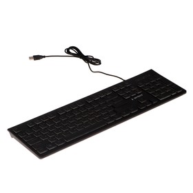 Клавиатура Gembird KB-250L, игровая, проводная, 104 клавиши, подсветка, USB, чёрная Ош