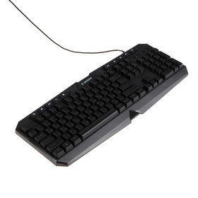 Клавиатура Gembird KB-G420L, игровая, проводная, 114 клавиш, подсветка, USB, чёрная Ош