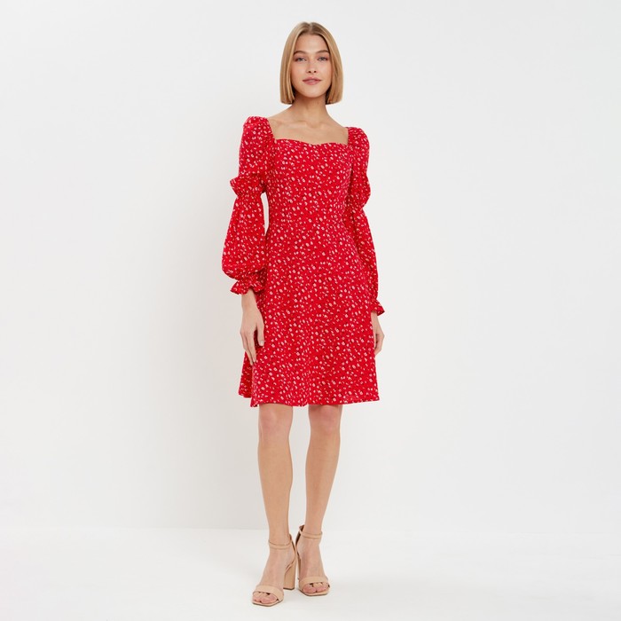 цена Платье женское мини MINAKU: Enjoy цвет красный, р-р 40