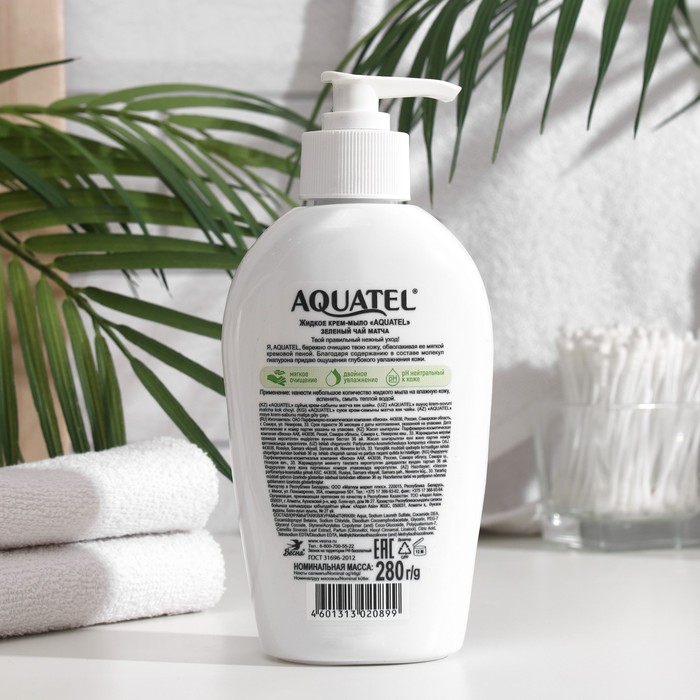 

Крем-мыло жидкое Aquatel "Зеленый чай матча", 280 гр.