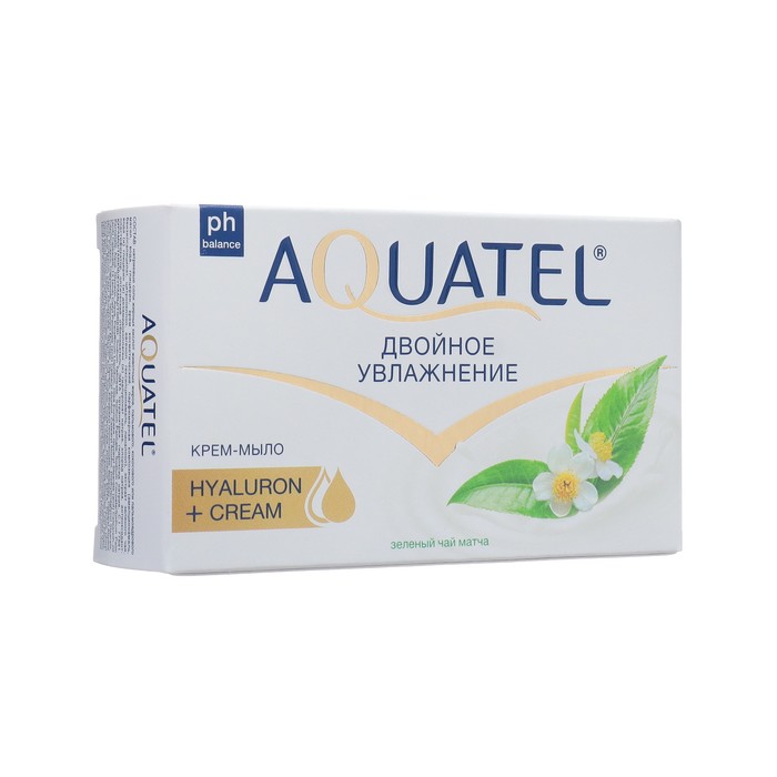 Крем-мыло твердое Aquatel Зеленый чай матча, 90 г