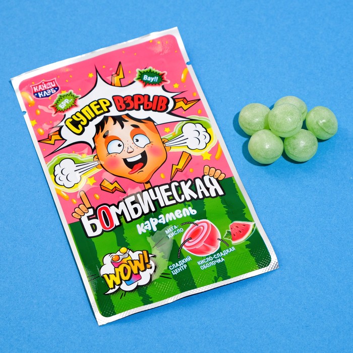 

Карамель леденцовая "Бомбическая" со вкусом арбуза, 13 г