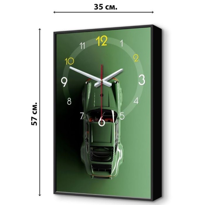 Часы-картина настенные, интерьерные Машина, плавный ход, 1АА, 57 х 35 х 4 см часы настенные серия кухня алиас с секундомером плавный ход 1аа 16 х 22 х 4 см