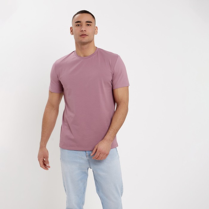 

Футболка мужская MINAKU REGULAR FIT: цвет пурпурный, р-р 52