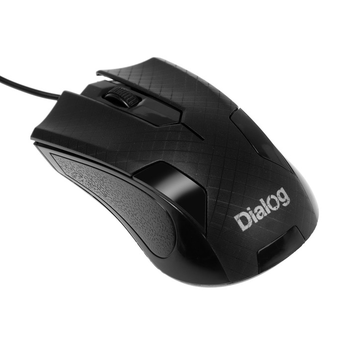 Мышь Dialog MOP-08U Pointer Optical, проводная, оптическая, 3 кнопки, 1200 dpi, USB, чёрная мышь dialog mop 08u black usb черный