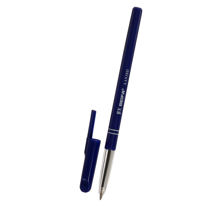 фото Ручка шариковая beifa, узел 0.7, чернила синие, синий пластиковый корпус