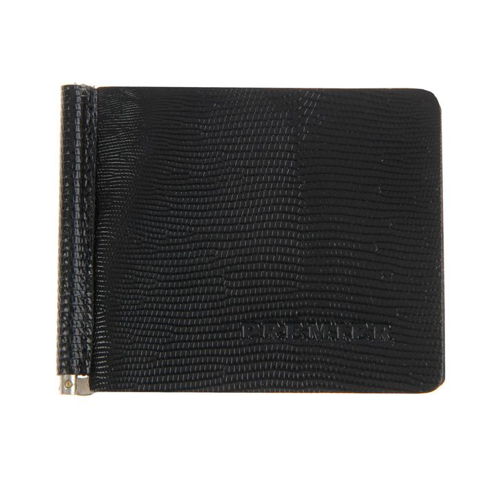 Зажим для купюр Z-5-100, отдел для монет, цвет чёрный