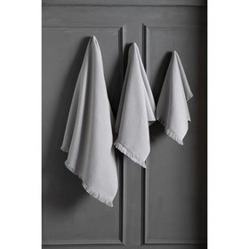 Полотенце Arya Home Eliga, размер 50х90 см, цвет серый