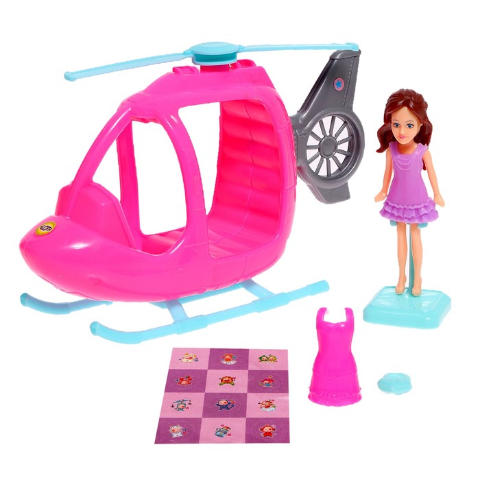 Кукла малышка «Кэтти» с вертолетом и аксессуарами