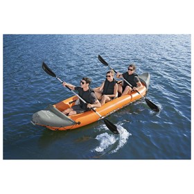 

Байдарка Rapid X3 Kayak 3-местная, 381 х 100 см, комплект: вёсла, насос, плавники, сумка, 65132 Bestway