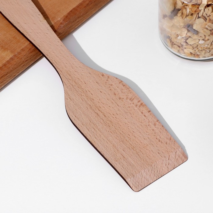 фото Лопатка кухонная деревянная буковая