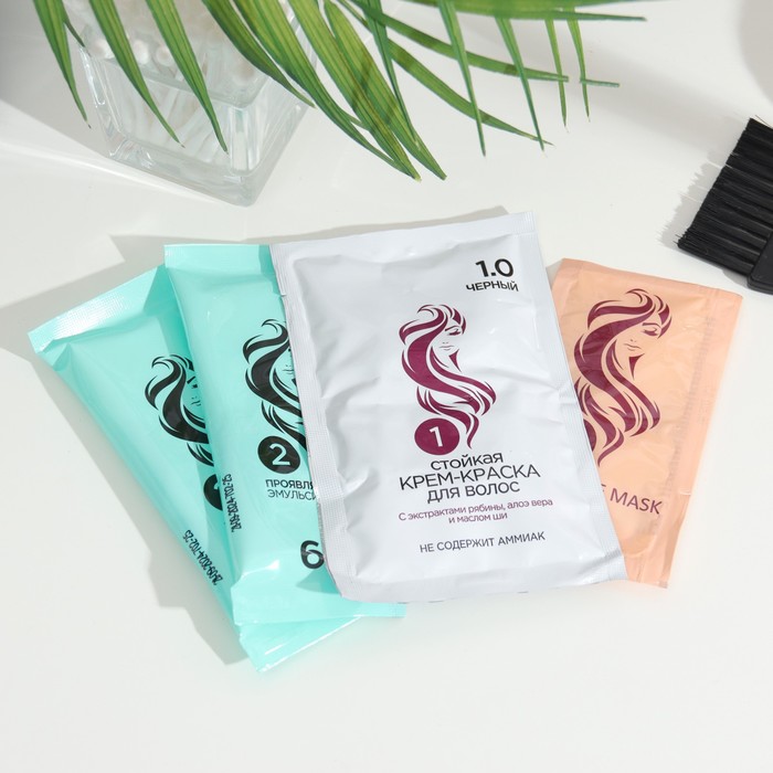 

Крем-краска для волос Rowena Soft Silk 1.0 черный, 135 мл