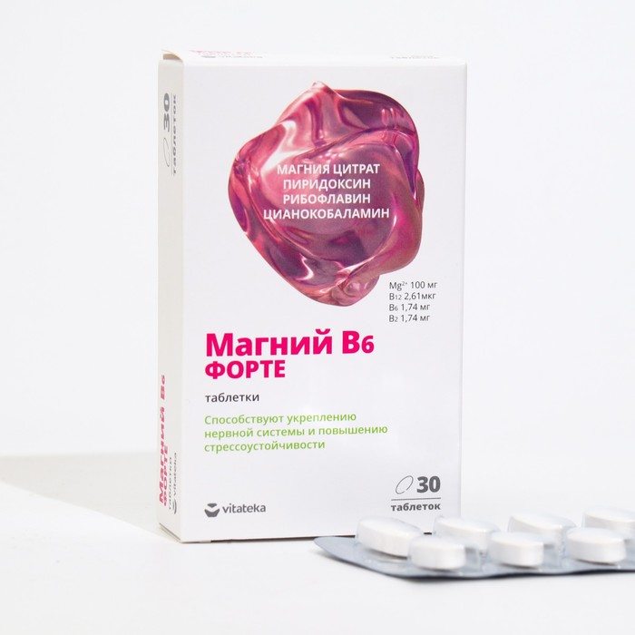 

Магний В6 Форте Витатека, 30 таблеток по 1170 мг