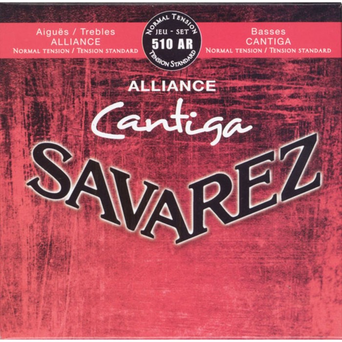 

Комплект струн для классической гитары 510AR Alliance Cantiga посеребр, Savarez