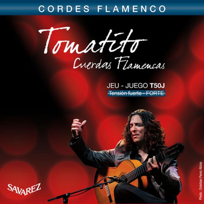 фото Комплект струн для классической гитарыt50j flamenco tomatitо сильное натяжение, посеребр savarez