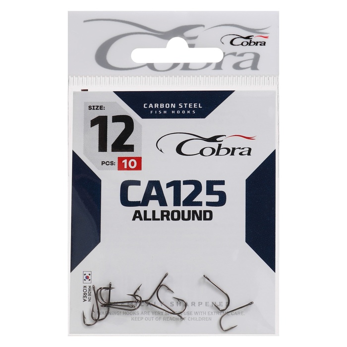 фото Крючки cobra allround, серия ca125, № 12, 10 шт.
