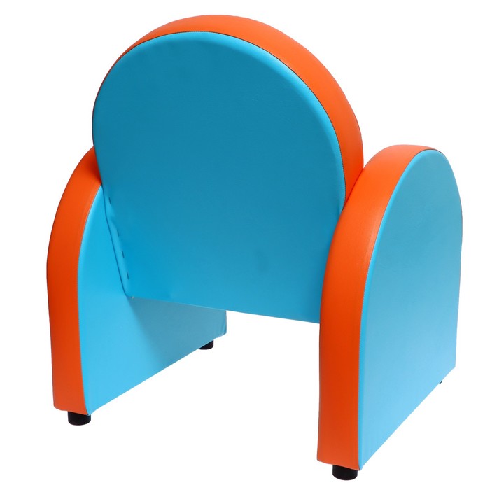 Комплект мягкой мебели "Агата", голубо-оранжевый "Домашние животные"