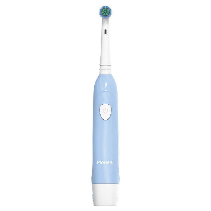 Электрическая зубная щётка Pioneer TB-1020, детская, 1 сменная насадка, цвет голубой с белым 94105 зубная щетка pioneer tb 1020 1 шт