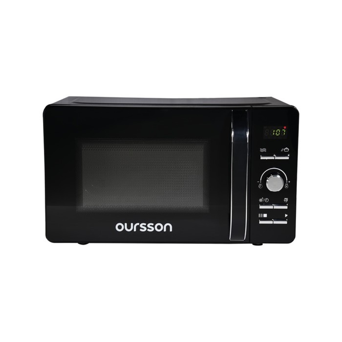 Микроволновая печь Oursson MD2033/BL, 700 Вт, 20 л, чёрная микроволновая печь national nk mw211m20 700 вт 20 л кнопка таймер чёрная
