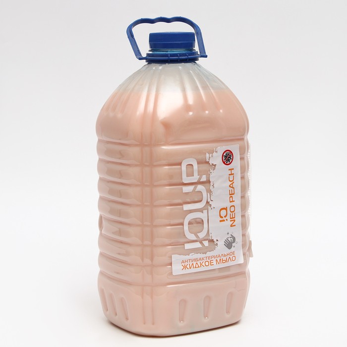 Антибактериальное жидкое мыло IQUP Clean Care Peach, аромат персика, ПЭТ, 5 л