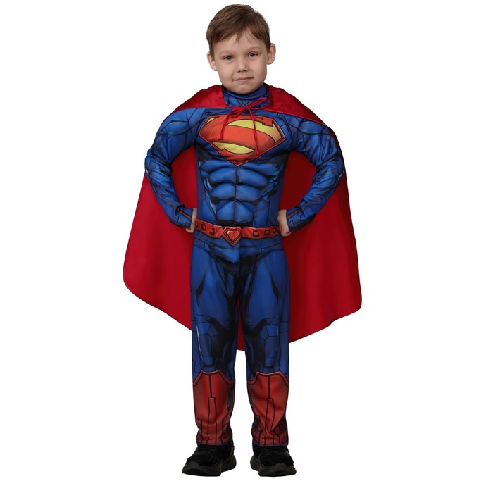 Карнавальный костюм Супермэн с мускулами Warner Brothers р.122-64