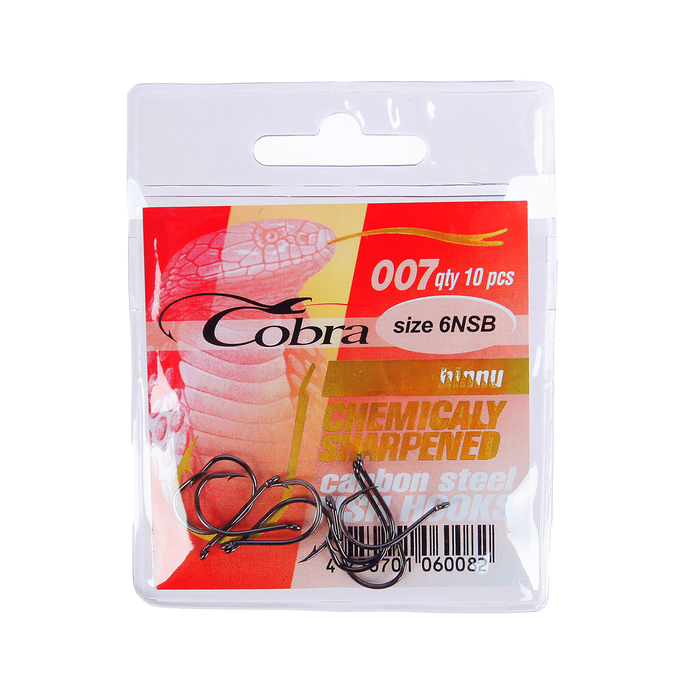 Крючок "COBRA" 007 NSB-06 (набор 10 шт.)
