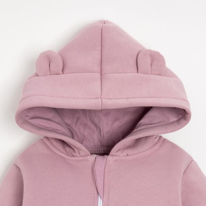 фото Комбинезон с капюшоном крошка, я basic line, рост 80-86 см, розовый крошка я