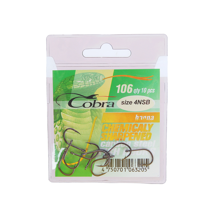 Крючок "COBRA" 106 NSB-04 (набор 10 шт.)