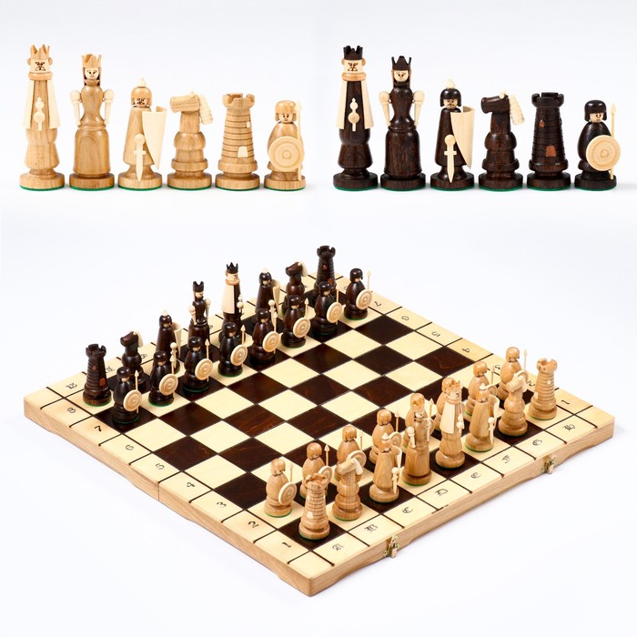 Шахматы "Магнат", 56 х 56 см, король h=12 см