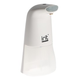 Диспенсер Irit IRSD-04, для антисептика, настольный, сенсорный, 0,3 л., 3хАА, белый Ош