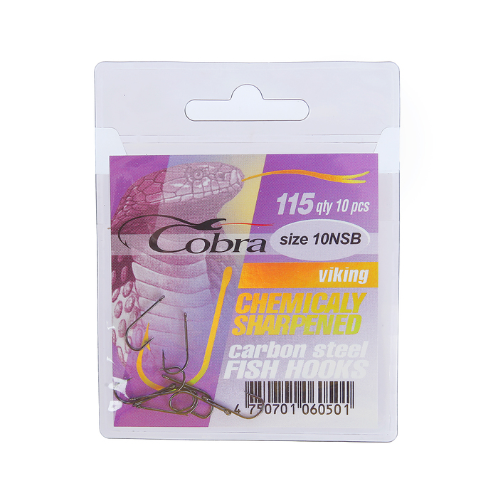 Крючок "COBRA" 115 NSB-10 (набор 10 шт.)