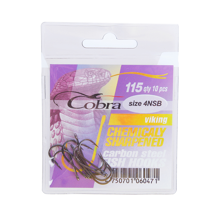 Крючок "COBRA" 115 NSB-04 (набор 10шт.)