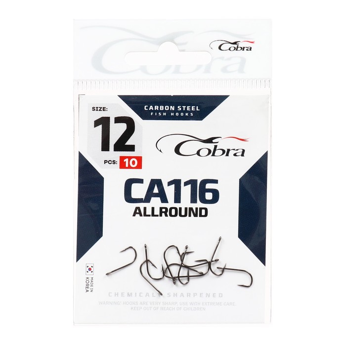 Крючок "COBRA" 1121 NSB-12 (набор 10 шт.)