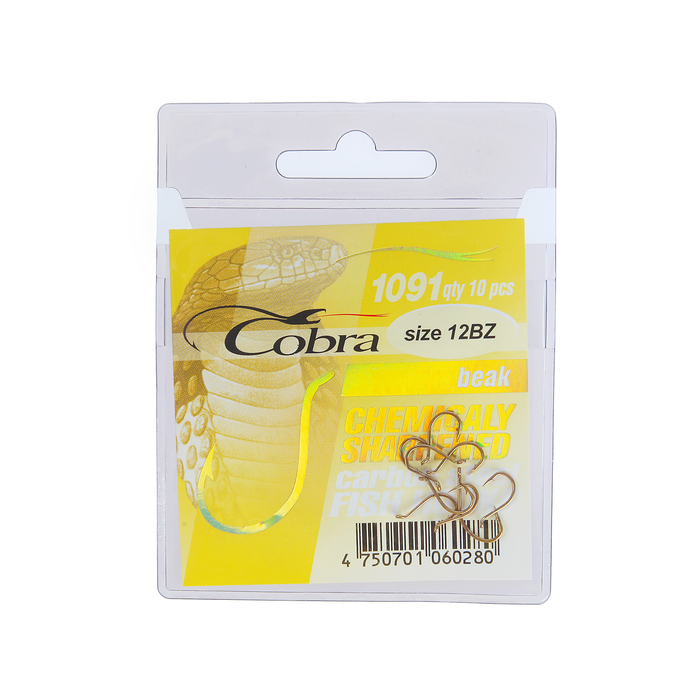 Крючок "COBRA" 1091 Bz-12 (набор 10 шт.)