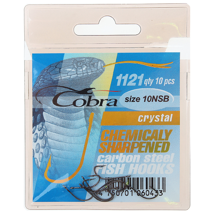 Крючок "COBRA" 1121 NSB-10 (набор 10 шт.)