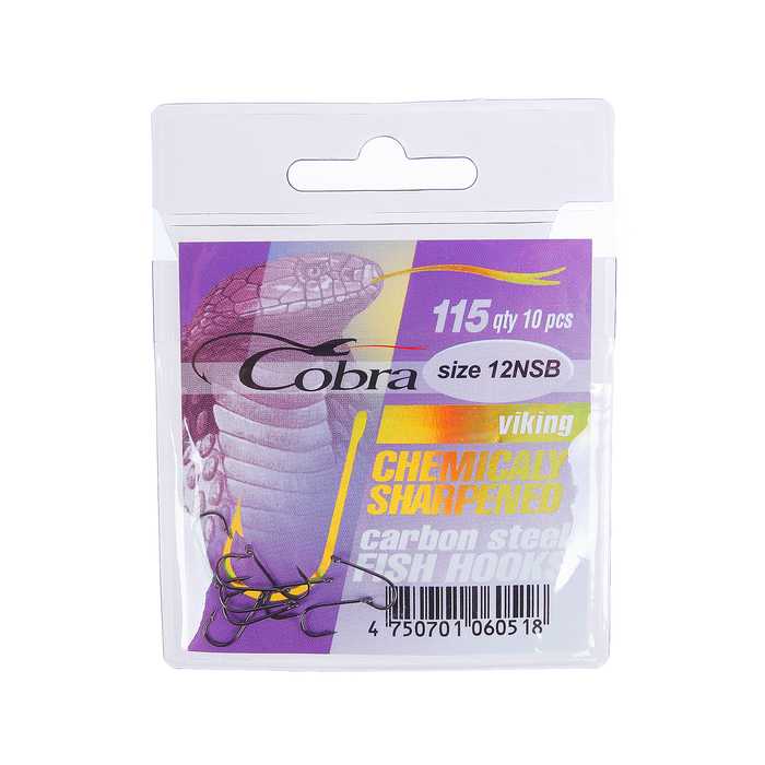 Крючок "COBRA" 115 NSB-12 (набор 10 шт.)