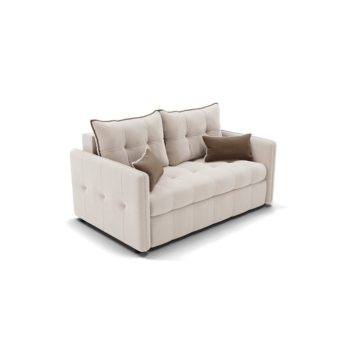 Прямой диван «Палермо», механизм выкатной, велюр, цвет селфи 01 / подушки 03 прямой диван дубай 4 механизм выкатной велюр цвет селфи 01