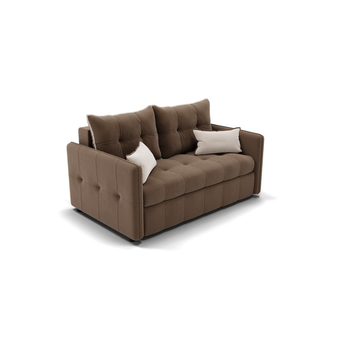 Прямой диван «Палермо», механизм выкатной, велюр, цвет селфи 03 / подушки 01 прямой диван дубай 4 механизм выкатной велюр цвет селфи 01