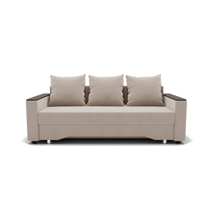 Прямой диван «Квадро 2», механизм еврокнижка, велюр, цвет селфи 01 диван прямой престиж еврокнижка пружинный блок велюр цвет селфи 01