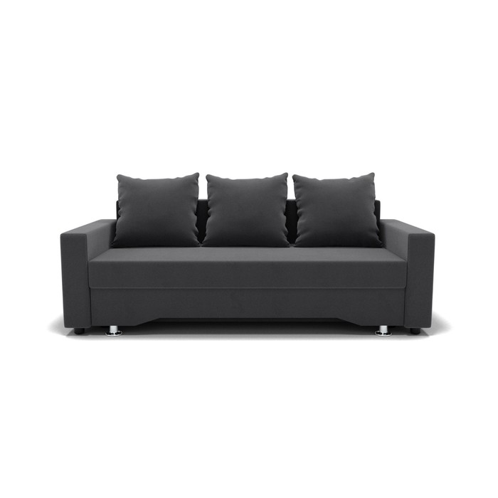 Прямой диван «Квадро 3», механизм еврокнижка, велюр, цвет селфи 07