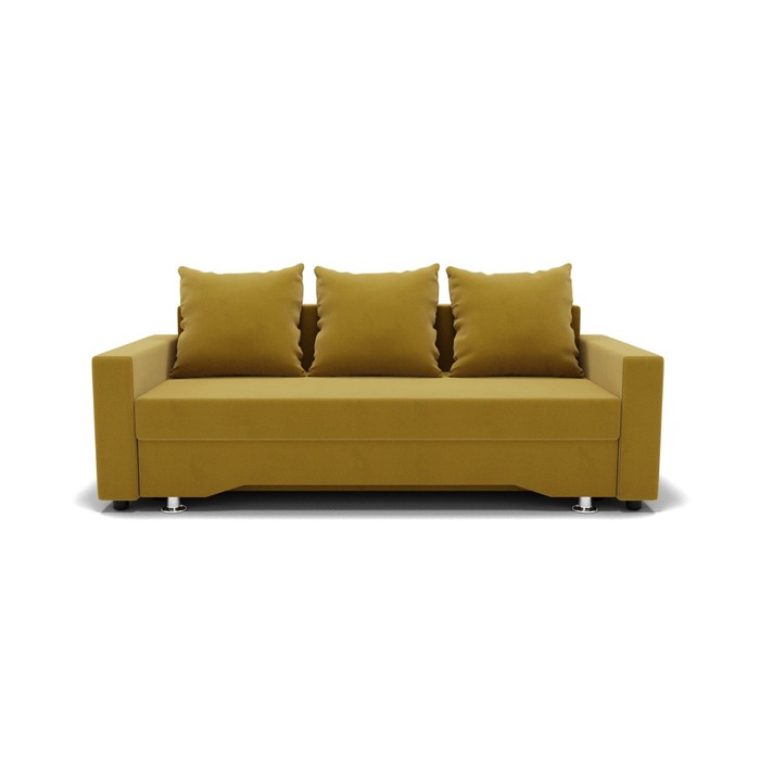 Прямой диван «Квадро 3», механизм еврокнижка, велюр, цвет селфи 08 диван прямой престиж еврокнижка ппу велюр цвет селфи 08