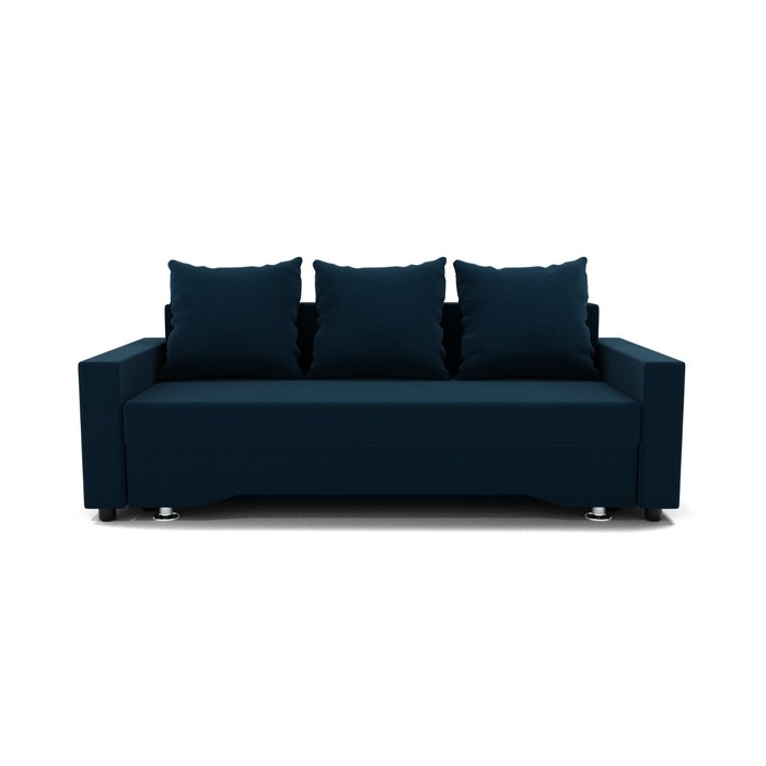 Прямой диван «Квадро 3», механизм еврокнижка, велюр, цвет селфи 02