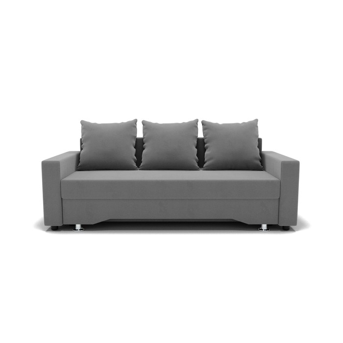 Прямой диван «Квадро 3», механизм еврокнижка, велюр, цвет селфи 15 прямой диван манго механизм еврокнижка ппу велюр цвет селфи 15