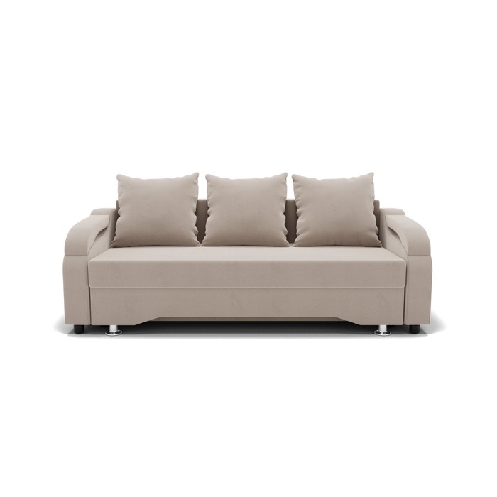 Прямой диван «Квадро 5», механизм еврокнижка, велюр, цвет селфи 01 диван прямой престиж еврокнижка пружинный блок велюр цвет селфи 01