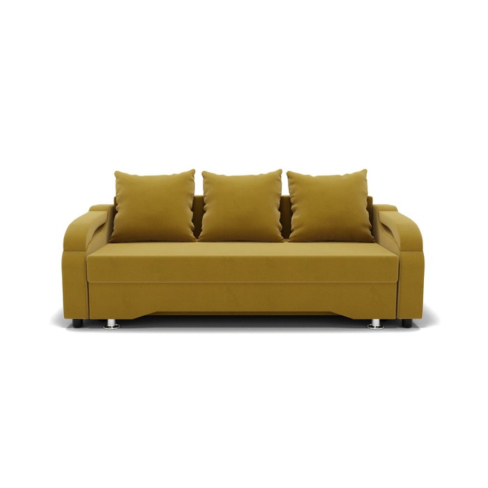 Прямой диван «Квадро 5», механизм еврокнижка, велюр, цвет селфи 08 диван прямой престиж еврокнижка ппу велюр цвет селфи 08