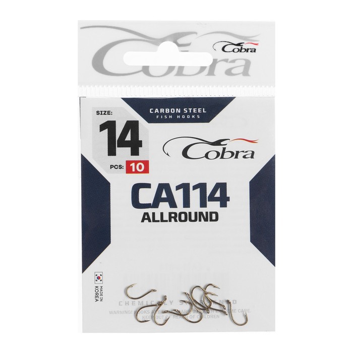 фото Крючки cobra allround, серия ca114, № 14, 10 шт.